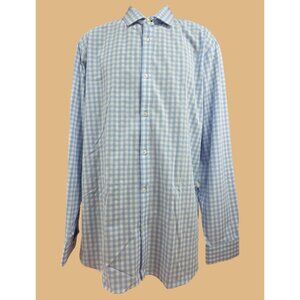 Mizzen+Main Leeward Blue Check Standard Fit Shirt 2XL